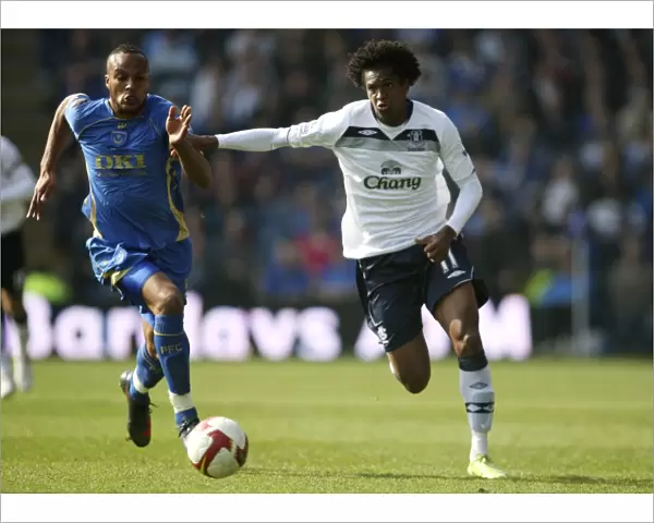 Kaboul vs Jo: Everton vs Portsmouth Clash in the Barclays Premier League (08 / 09)