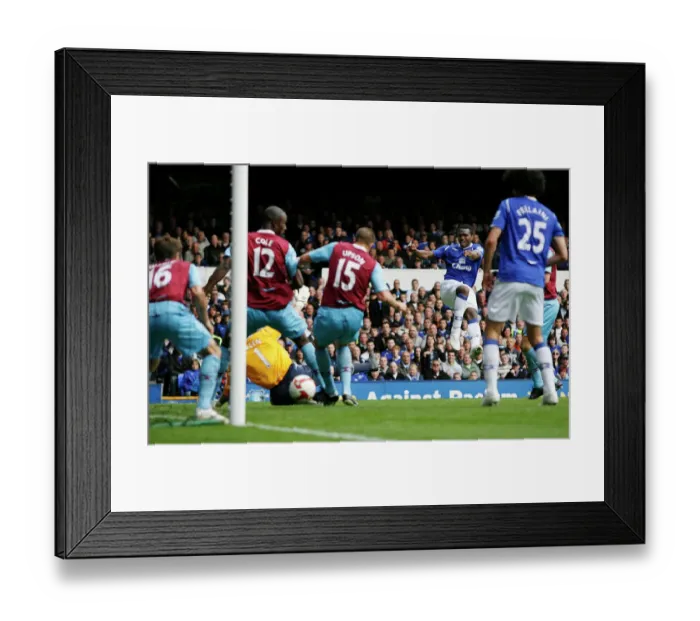 Framed Print : Joseph Yobo's Game-Winning Goal: Everton vs. West Ham United, Barclays Premier League, May 16, 2009 Framed Print : Joseph Yobo's Game-Winning Goal: Everton vs. West Ham United, Barclays Premier League, May 16, 2009