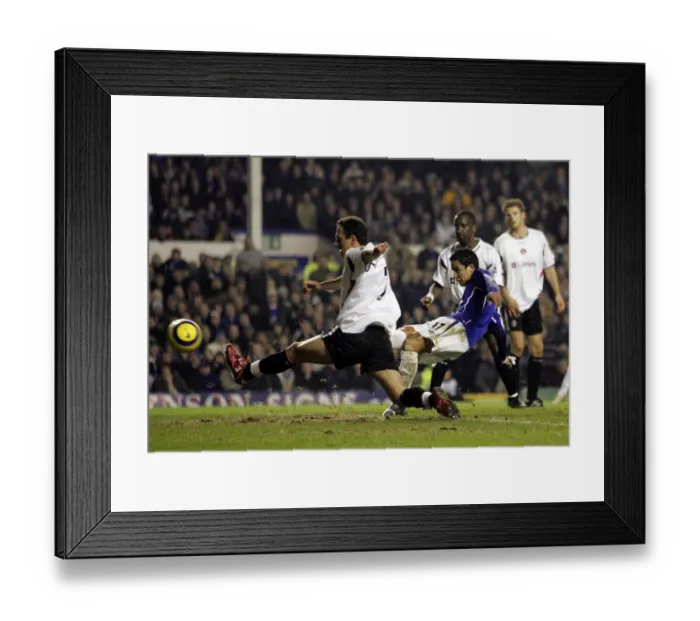 Framed Print : Heartbreaking Miss: Tim Cahill Denied Everton Hat-Trick Framed Print : Heartbreaking Miss: Tim Cahill Denied Everton Hat-Trick