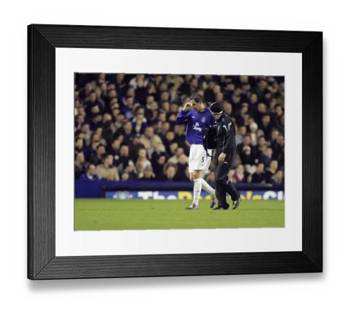 Framed Print : David Weir Bids Farewell: Everton Football Club - Last Image as a Player Framed Print : David Weir Bids Farewell: Everton Football Club - Last Image as a Player