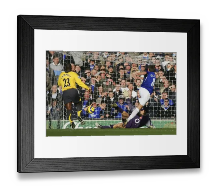 Framed Print : James Beattie's Historic First Goal for Everton Framed Print : James Beattie's Historic First Goal for Everton