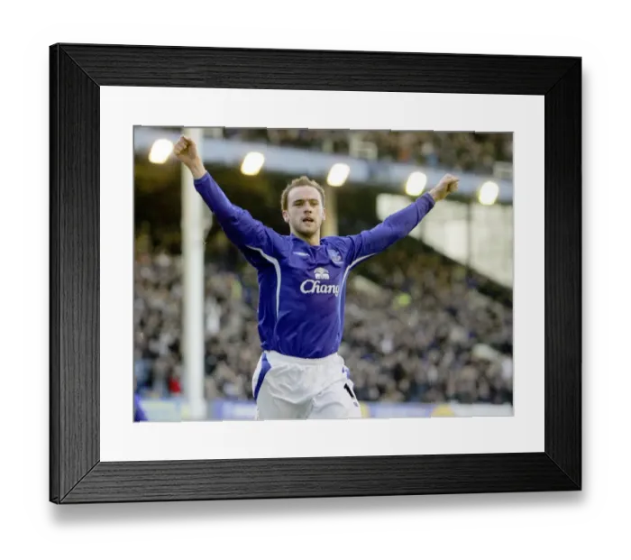 Framed Print : James McFadden's Thrilling Debut: The Unforgettable Goal that Kicked Off Everton's Victory Framed Print : James McFadden's Thrilling Debut: The Unforgettable Goal that Kicked Off Everton's Victory