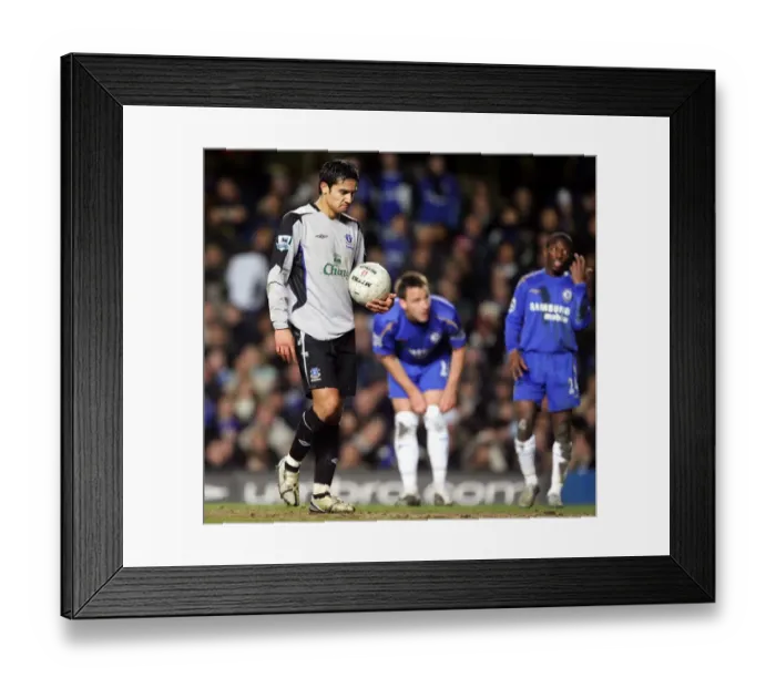 Framed Print : Tim Cahill Holds His Breath: FA Cup Replay Showdown Between Cahill and Mikel Arteta Framed Print : Tim Cahill Holds His Breath: FA Cup Replay Showdown Between Cahill and Mikel Arteta