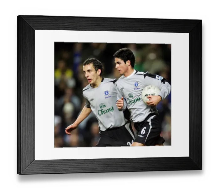 Framed Print : Leon Osman and Mikel Arteta Framed Print : Leon Osman and Mikel Arteta