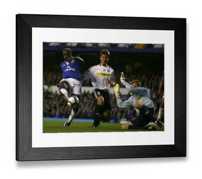 Framed Print : Soccer - UEFA Europa League - Play-Offs - First Leg - Everton v SK Sigma Olomouc - Goodison Park Framed Print : Soccer - UEFA Europa League - Play-Offs - First Leg - Everton v SK Sigma Olomouc - Goodison Park