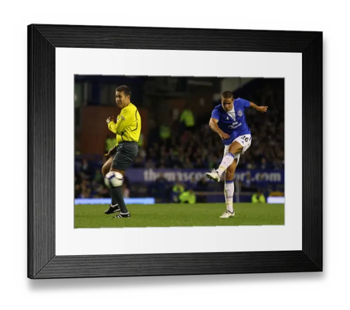 Framed Print : Jack Rodwell Scores Everton's Second Goal in UEFA Europa League: Everton 2-0 SK Sigma Olomouc