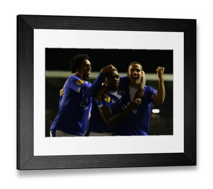 Framed Print : Everton's Joseph Yobo Scores First Goal for the Toffees: A Triumphant Moment with Joao Alves and Jack Rodwell Framed Print : Everton's Joseph Yobo Scores First Goal for the Toffees: A Triumphant Moment with Joao Alves and Jack Rodwell