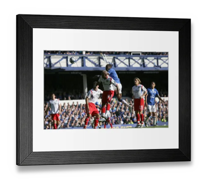 Framed Print : Louis Saha's Brace: Everton's Victory Against Blackburn Rovers in the Premier League (Goodison Park) Framed Print : Louis Saha's Brace: Everton's Victory Against Blackburn Rovers in the Premier League (Goodison Park)