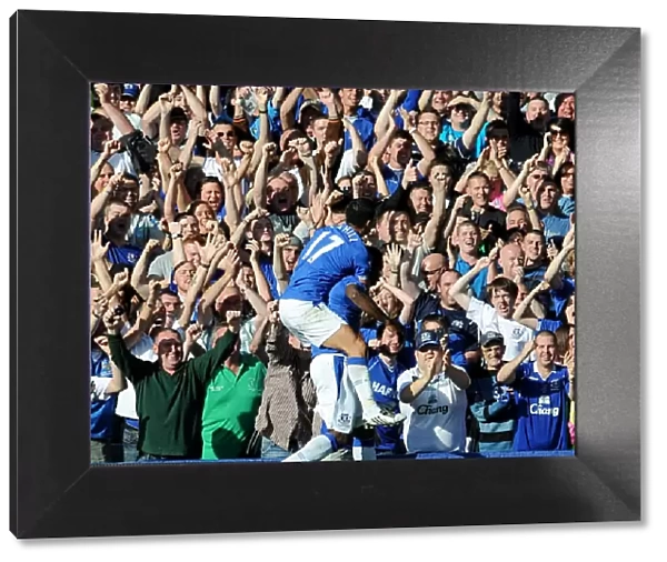 Everton's Joseph Yobo: A Triumphant Moment - The Third Goal Against Blackburn Rovers at Goodison Park