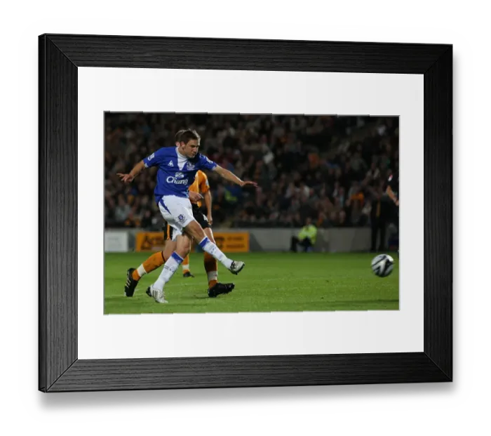 Framed Print : Dan Gosling's Hat-Trick: Everton's Carling Cup Victory over Hull City (Round 3)