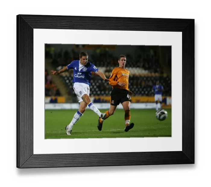 Framed Print : Dan Gosling's Hat-Trick: Everton's Victory over Hull City in Carling Cup Third Round Framed Print : Dan Gosling's Hat-Trick: Everton's Victory over Hull City in Carling Cup Third Round