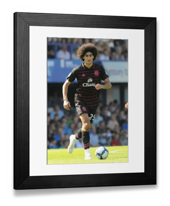 Framed Print : Marouane Fellaini in Action: Everton vs Portsmouth, Barclays Premier League Framed Print : Marouane Fellaini in Action: Everton vs Portsmouth, Barclays Premier League
