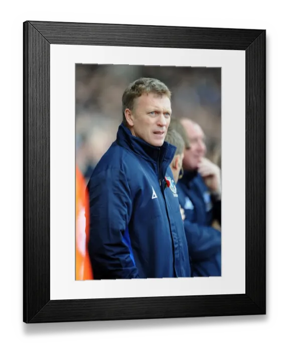 Framed Print : David Moyes at the Helm: Everton vs. West Ham United in Premier League Action