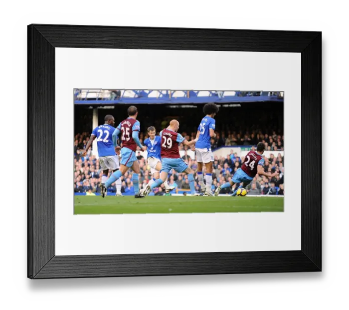 Framed Print : Diniyar Bilyaletdinov Scores the First Goal: Everton vs. Aston Villa, Barclays Premier League, Goodison Park Framed Print : Diniyar Bilyaletdinov Scores the First Goal: Everton vs. Aston Villa, Barclays Premier League, Goodison Park