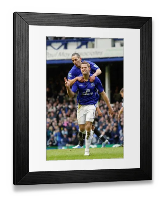 Framed Print : James Beattie and Leon Osman Framed Print : James Beattie and Leon Osman
