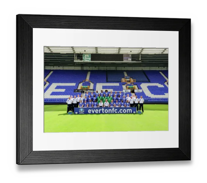 Framed Print : Everton Squad 2009  /  10