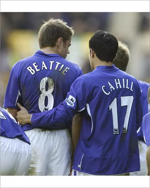Tim Cahill and James Beattie