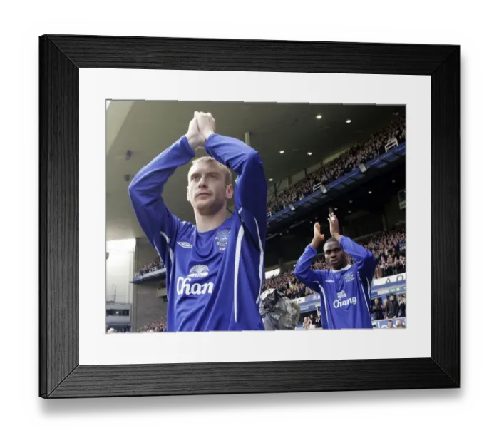 Framed Print : Tony Hibbert and Joseph Yobo