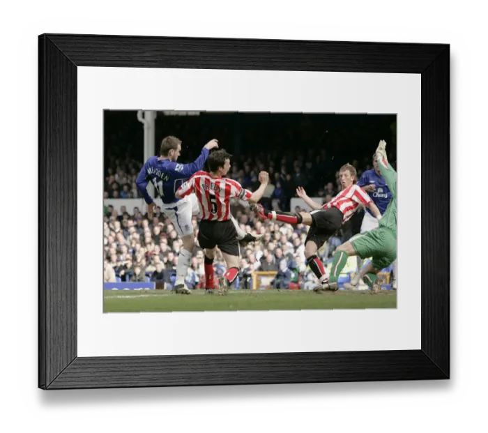 Framed Print : James McFadden Scores His Second Goal for Everton Framed Print : James McFadden Scores His Second Goal for Everton