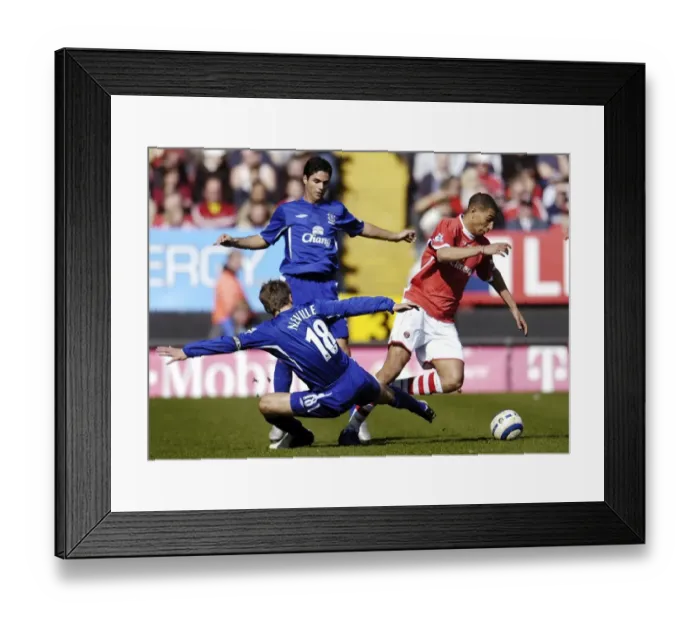 Framed Print : Phil Neville and Mikel Arteta Framed Print : Phil Neville and Mikel Arteta