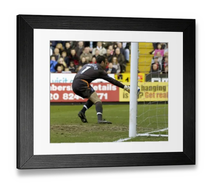 Framed Print : Richard Wright's Last-Minute Heroics: Saving the Ball for Everton Framed Print : Richard Wright's Last-Minute Heroics: Saving the Ball for Everton