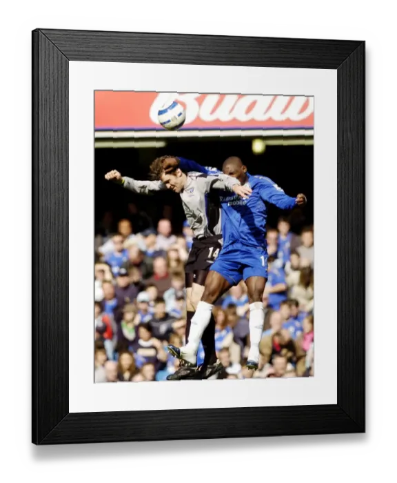 Framed Print : Intense Rivalry: Kilbane vs Geremi - A Football Showdown Framed Print : Intense Rivalry: Kilbane vs Geremi - A Football Showdown