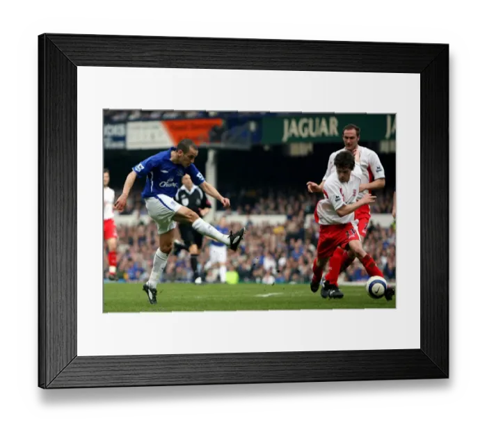 Framed Print : Leon Osman's Thwarted Goal: Everton vs. Birmingham Framed Print : Leon Osman's Thwarted Goal: Everton vs. Birmingham