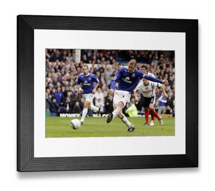 Framed Print : Duncan Ferguson's Dramatic Penalty Rebound: Everton's Comeback Win Against West Bromwich Albion, FA Barclays Premiership, 2006 Framed Print : Duncan Ferguson's Dramatic Penalty Rebound: Everton's Comeback Win Against West Bromwich Albion, FA Barclays Premiership, 2006