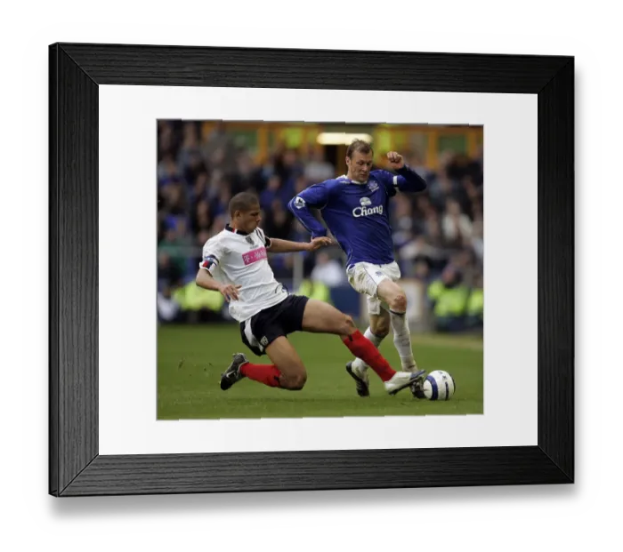 Framed Print : Ferguson vs Davies: A Intense Clash at Goodison Park - Everton vs West Bromwich Albion, FA Barclays Premiership, 2006 Framed Print : Ferguson vs Davies: A Intense Clash at Goodison Park - Everton vs West Bromwich Albion, FA Barclays Premiership, 2006