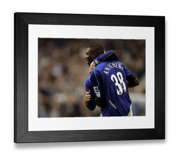 Framed Print : Anichebe's Thrilling Goal: Everton's Victory Over West Brom, FA Barclays Premiership, 2006