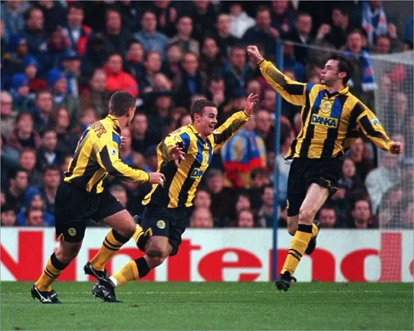 Duncan Ferguson's Unforgettable Goal Celebration: Everton's Iconic Victory over Chelsea (1996)