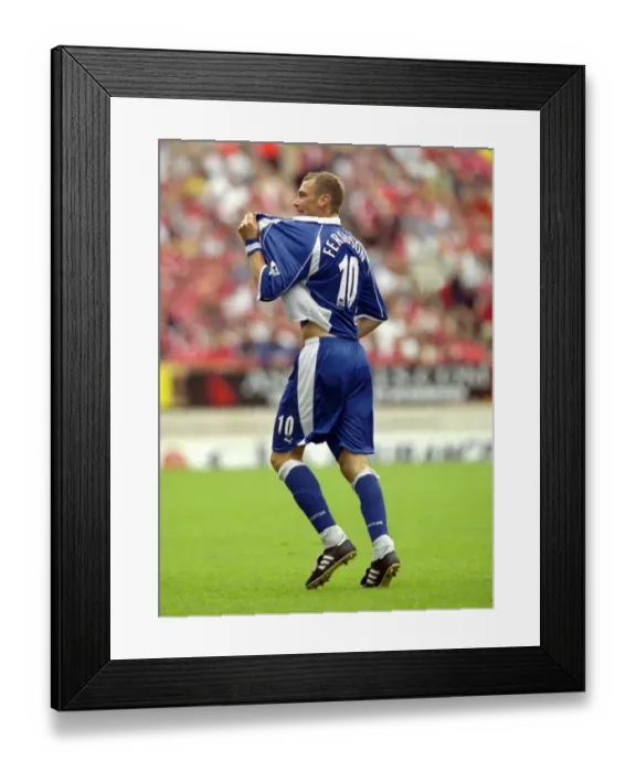 Framed Print : Everton's Unforgettable Victory: Duncan Ferguson's Epic Penalty Goal vs Charlton Athletic (August 18, 2001) - FA Barclaycard Premiership Framed Print : Everton's Unforgettable Victory: Duncan Ferguson's Epic Penalty Goal vs Charlton Athletic (August 18, 2001) - FA Barclaycard Premiership