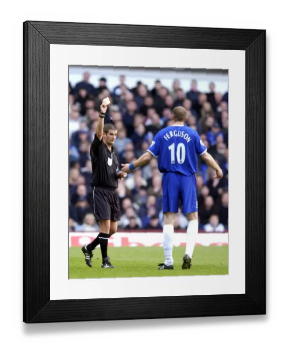 Framed Print : Duncan Ferguson's Red Card: Aston Villa vs. Everton, FA Barclaycard Premiership (2003) Framed Print : Duncan Ferguson's Red Card: Aston Villa vs. Everton, FA Barclaycard Premiership (2003)