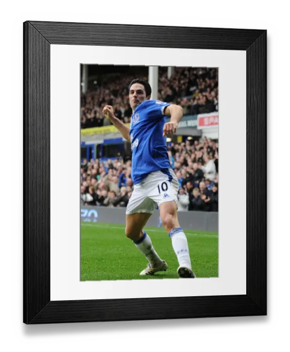 Framed Print : Mikel Arteta's Thriller: Everton's First Goal vs. Bolton Wanderers, Barclays Premier League, Goodison Park Framed Print : Mikel Arteta's Thriller: Everton's First Goal vs. Bolton Wanderers, Barclays Premier League, Goodison Park