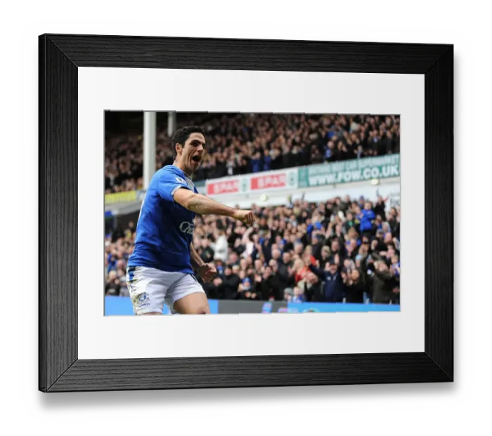Framed Print : Mikel Arteta's Thriller: Everton Takes the Lead Against Bolton Wanderers in Premier League Action at Goodison Park Framed Print : Mikel Arteta's Thriller: Everton Takes the Lead Against Bolton Wanderers in Premier League Action at Goodison Park