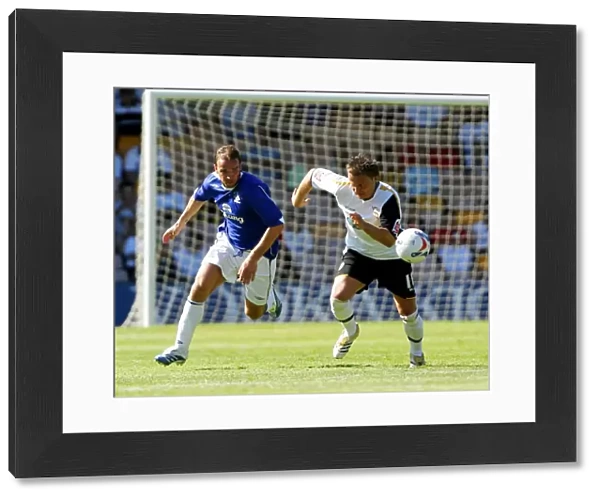 Everton's Andy van der Meyde in Thrilling Action Against Port Vale