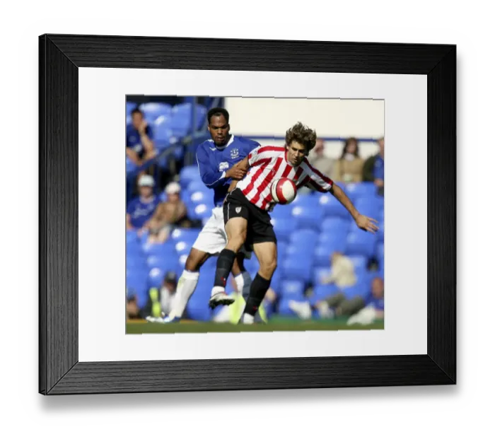 Framed Print : Joleon Lescott's Thrilling Everton Debut: A New Era Begins Framed Print : Joleon Lescott's Thrilling Everton Debut: A New Era Begins