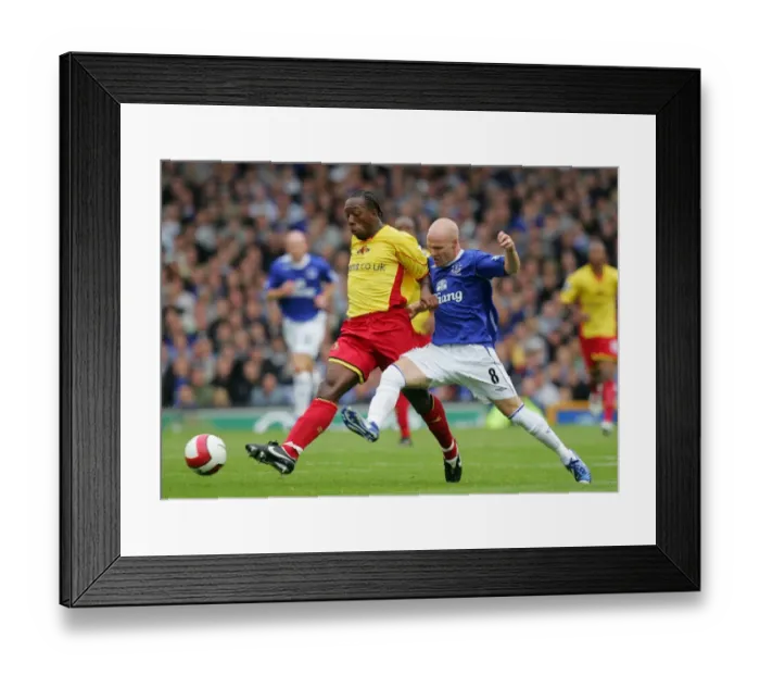 Framed Print : Andy Johnson: In the Heart of the Football Action Framed Print : Andy Johnson: In the Heart of the Football Action
