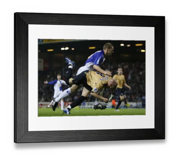 Framed Print : Clash of the Andys: Johnson vs Todd at Ewood Park - Everton vs Blackburn Rovers, FA Barclays Premiership, 2006 Framed Print : Clash of the Andys: Johnson vs Todd at Ewood Park - Everton vs Blackburn Rovers, FA Barclays Premiership, 2006