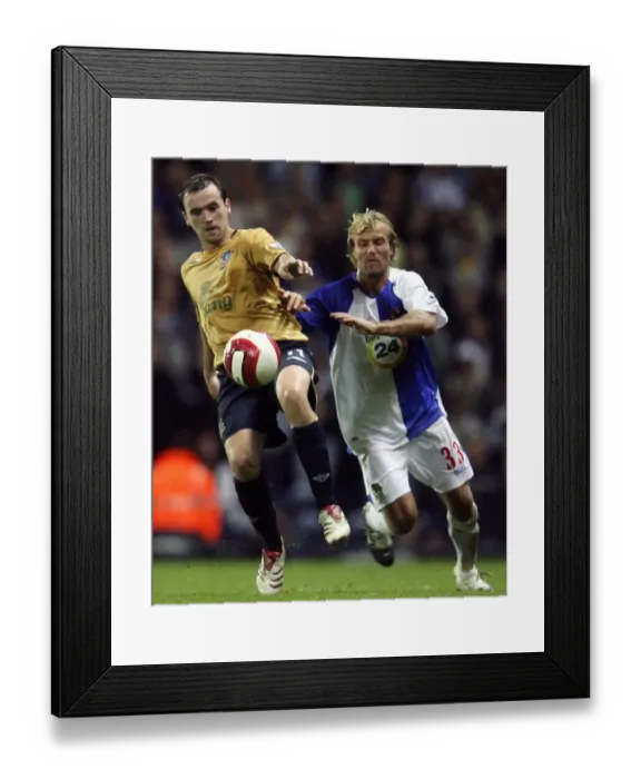 Framed Print : McFadden vs Gray: Intense Rivalry at Ewood Park - Everton vs Blackburn Rovers, FA Premiership, 2006 Framed Print : McFadden vs Gray: Intense Rivalry at Ewood Park - Everton vs Blackburn Rovers, FA Premiership, 2006