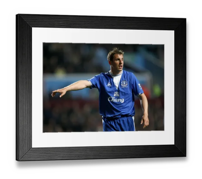 Framed Print : Phil Jagielka in Action: Everton vs. Aston Villa - Barclays Premier League Framed Print : Phil Jagielka in Action: Everton vs. Aston Villa - Barclays Premier League