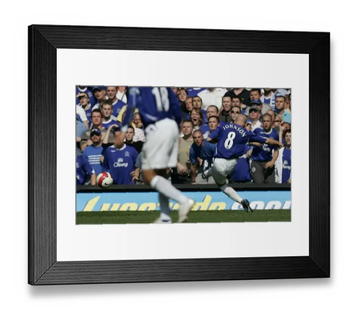 Framed Print : Andy Johnson's Brilliant Double: Doubling Everton's Lead Framed Print : Andy Johnson's Brilliant Double: Doubling Everton's Lead