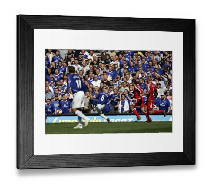 Framed Print : Andy Johnson's Historic Debut Goal: Everton's Second to a Glorious Victory Framed Print : Andy Johnson's Historic Debut Goal: Everton's Second to a Glorious Victory