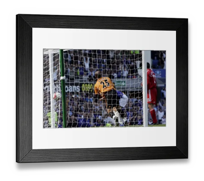 Framed Print : Everton FC's Game-Winning Moment: Andy Johnson's Thrilling Header Framed Print : Everton FC's Game-Winning Moment: Andy Johnson's Thrilling Header