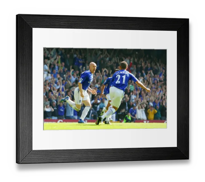 Framed Print : Andy Johnson and Leon Osman Framed Print : Andy Johnson and Leon Osman