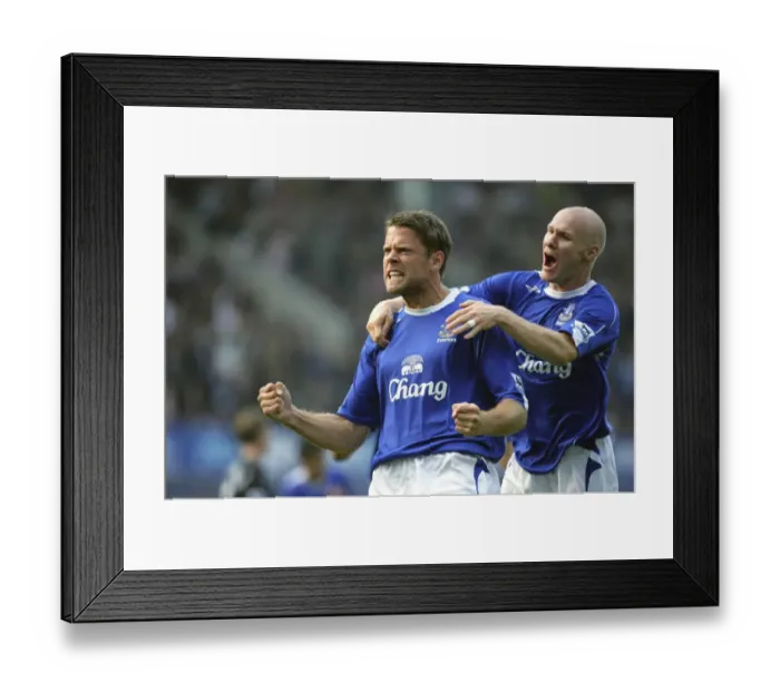 Framed Print : Everton's Unstoppable Duo: Beattie and Johnson - A Celebration of Goals Framed Print : Everton's Unstoppable Duo: Beattie and Johnson - A Celebration of Goals