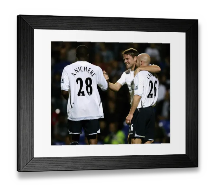 Framed Print : James Beattie of Everton celebrates after scoring the first goal Framed Print : James Beattie of Everton celebrates after scoring the first goal