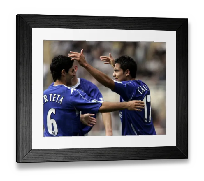 Framed Print : Tim Cahill's Thunderbolt: Everton's First Goal in Newcastle United Clash at St. James Park (September 24, 2006) Framed Print : Tim Cahill's Thunderbolt: Everton's First Goal in Newcastle United Clash at St. James Park (September 24, 2006)