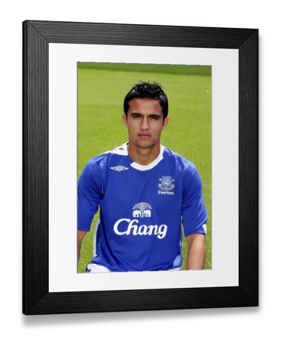 Framed Print : Everton Football Club: Tim Cahill at 2006 / 07 Photocall Framed Print : Everton Football Club: Tim Cahill at 2006 / 07 Photocall