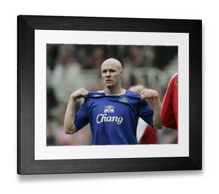 Framed Print : The Riverside Stadium - Andrew Johnson of Everton Framed Print : The Riverside Stadium - Andrew Johnson of Everton